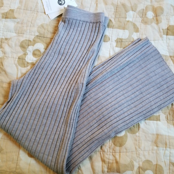 NWT Sézane Lazare Ribbed Knit Trousers in Sandstone Size S - Picture 2 of 2